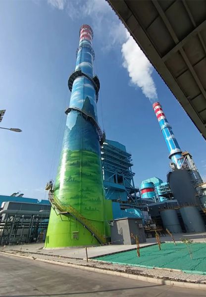 煙囪加固，煙囪修復