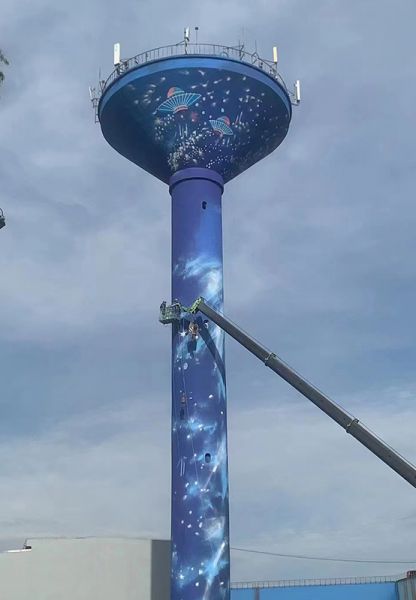 煙囪美化、煙囪彩繪