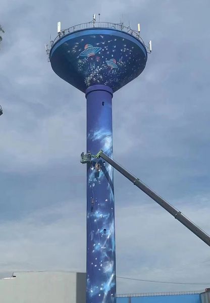 煙囪美化、煙囪彩繪