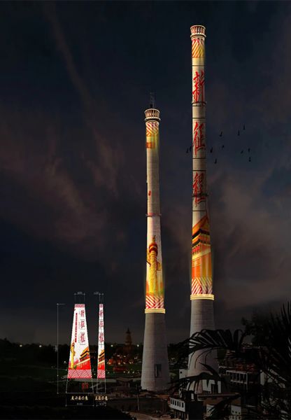 煙囪刷航標、煙囪刷涂料