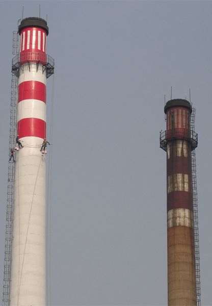 煙囪刷航標(biāo)、煙囪刷涂料