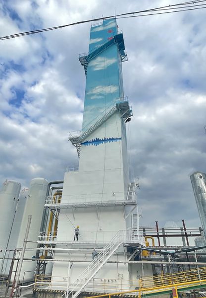 煙囪刷航標(biāo)、煙囪刷涂料