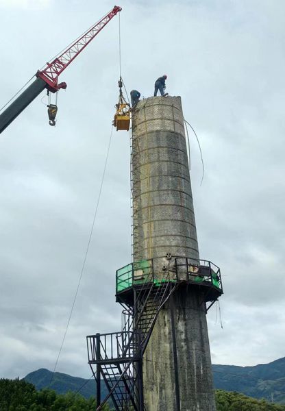 煙囪拆除，水塔拆除
