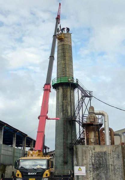 煙囪拆除，水塔拆除