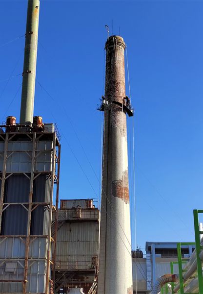 煙囪維修、煙囪加固